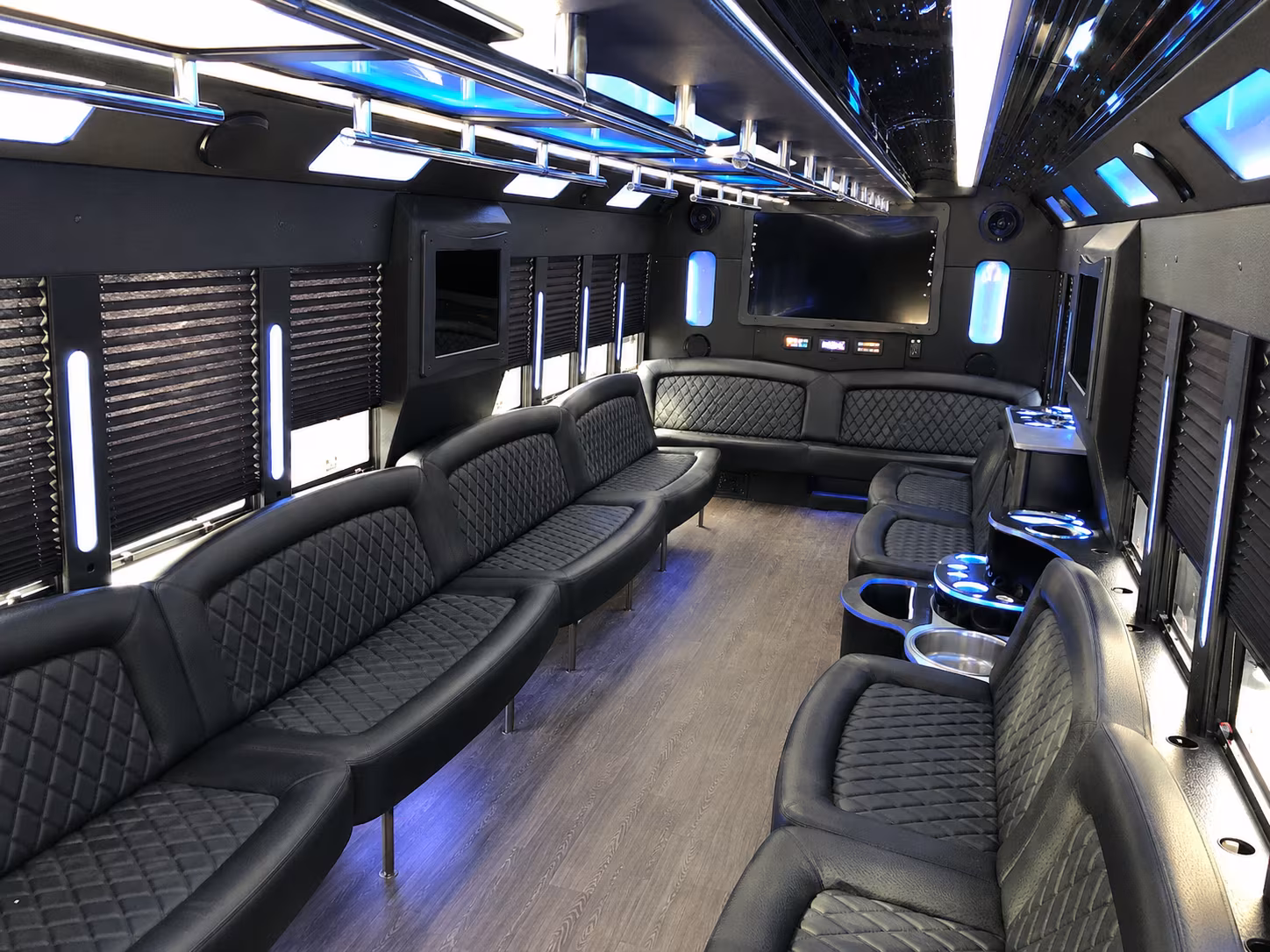 28 Passenger Party Bus Inside