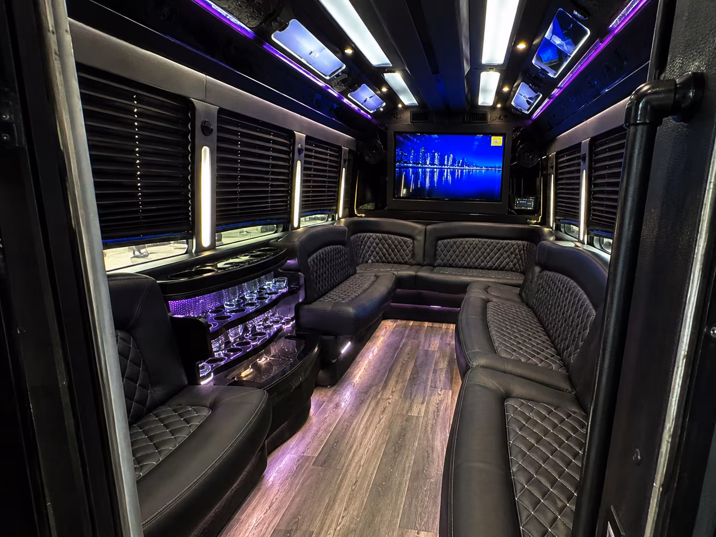 Minibus interior