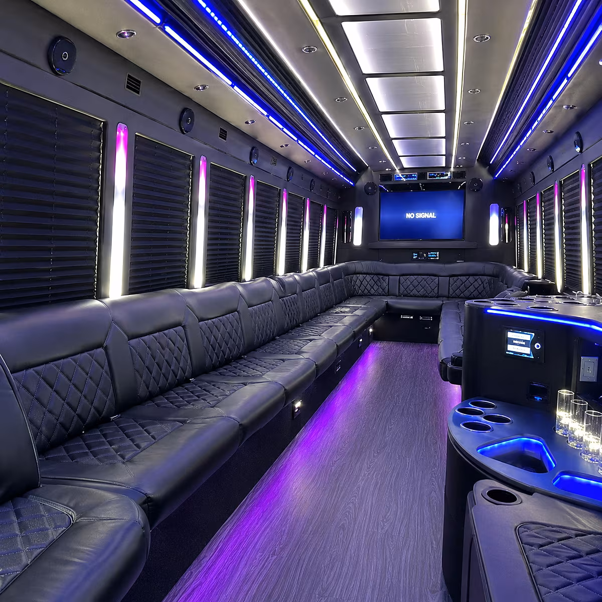 Minibus interior