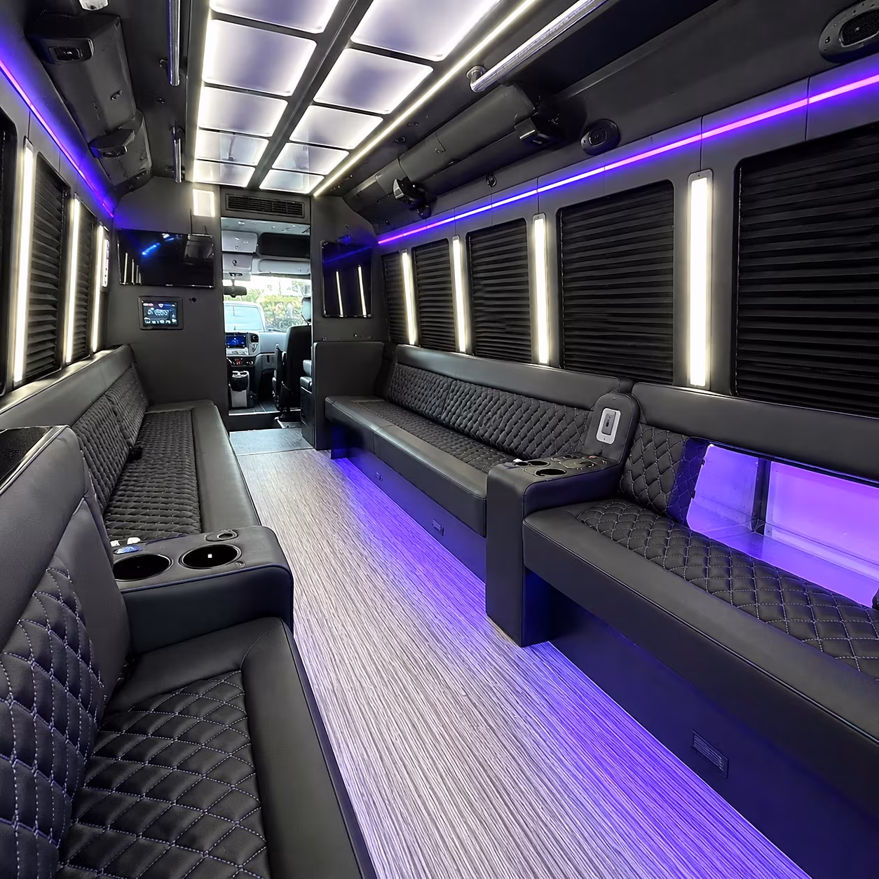 The Bronx the bronx sporting event party bus rental party bus interior