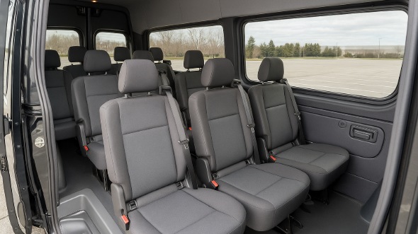 Interior of Charter Bus Company The Bronx's 15 Passenger Minibus in The Bronx