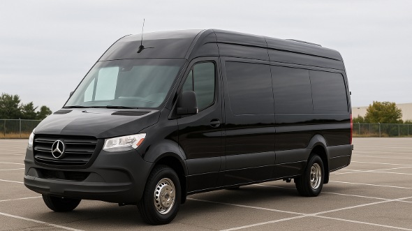 Exterior of Charter Bus Company Elizabeth's 15 Passenger Party Bus in Elizabeth