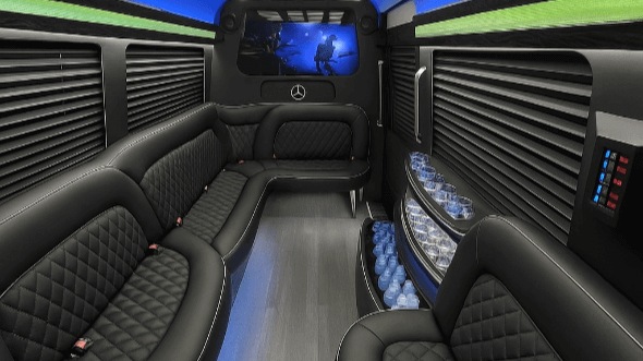 Interior of The Bronx Party Bus Company's 18 Passenger Party Bus in The Bronx