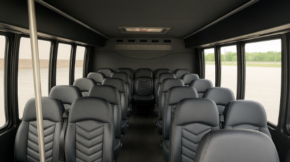 Interior of Charter Bus Company The Bronx's 25 Passenger Minibus in The Bronx