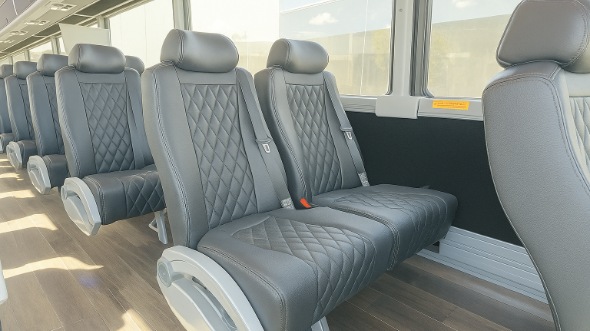 Interior of Charter Bus Company The Bronx's 30 Passenger Minibus in The Bronx