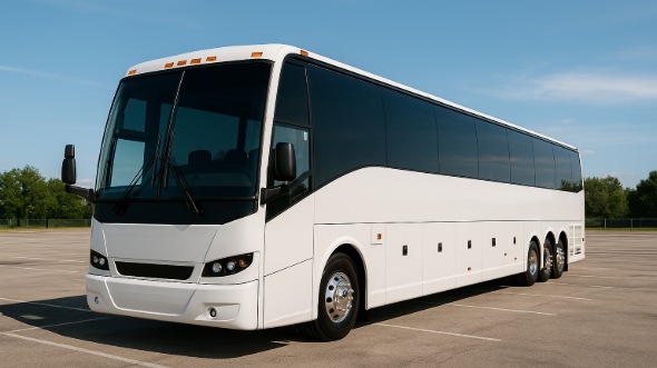 Exterior of Charter Bus Company Elizabeth's 40 Passenger Party Bus in Elizabeth