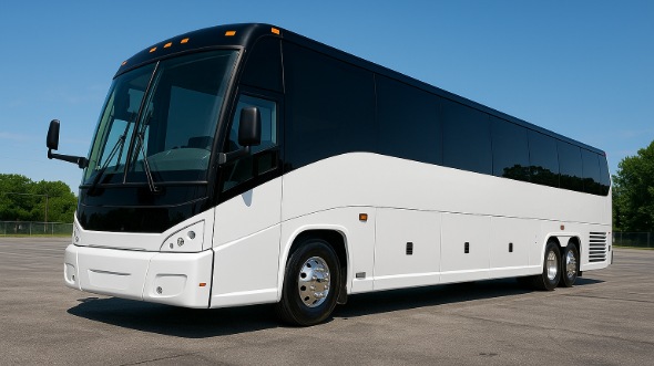 Exterior of Charter Bus Company The Bronx's 46 Passenger Charter Bus in The Bronx