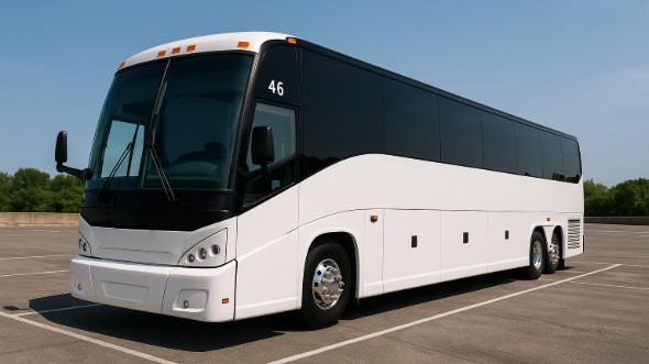 Exterior of Charter Bus Company The Bronx's 55 Passenger Charter Bus in The Bronx