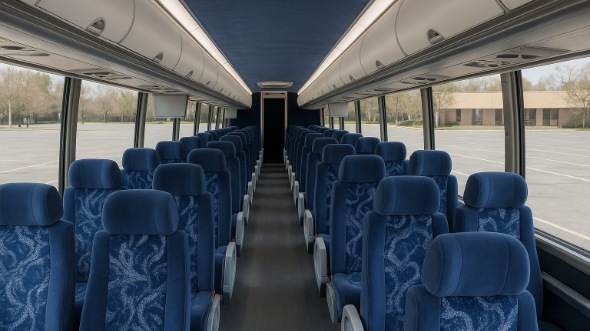 Interior of Charter Bus Company The Bronx's ADA Charter Bus in The Bronx