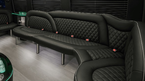 the bronx 15 passenger party bus inside
