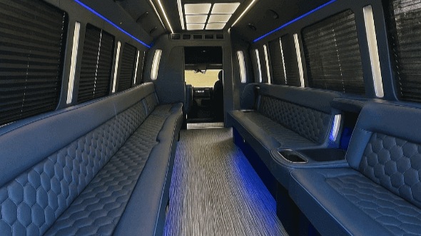 the bronx 20 passenger party bus interior