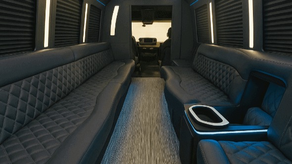 the bronx 50 passenger party bus interior